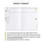 2025 Weekly Planner Nähe A5 Vertical