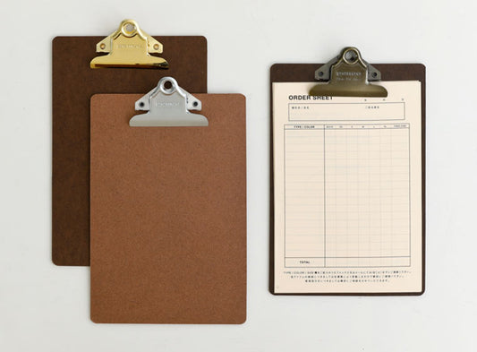Old School Clipboard/ A4/ Gold Clip (PENCO)
